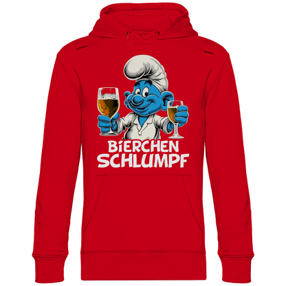 Bierchen Schlumpf Grafik - Unisex Hoodie Red