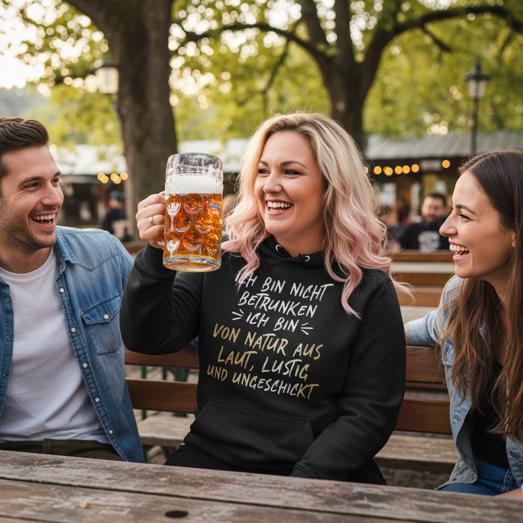 Ich bin nicht betrunken ich bin von Natur aus laut lustig und ungeschickt - Damen Hoodie