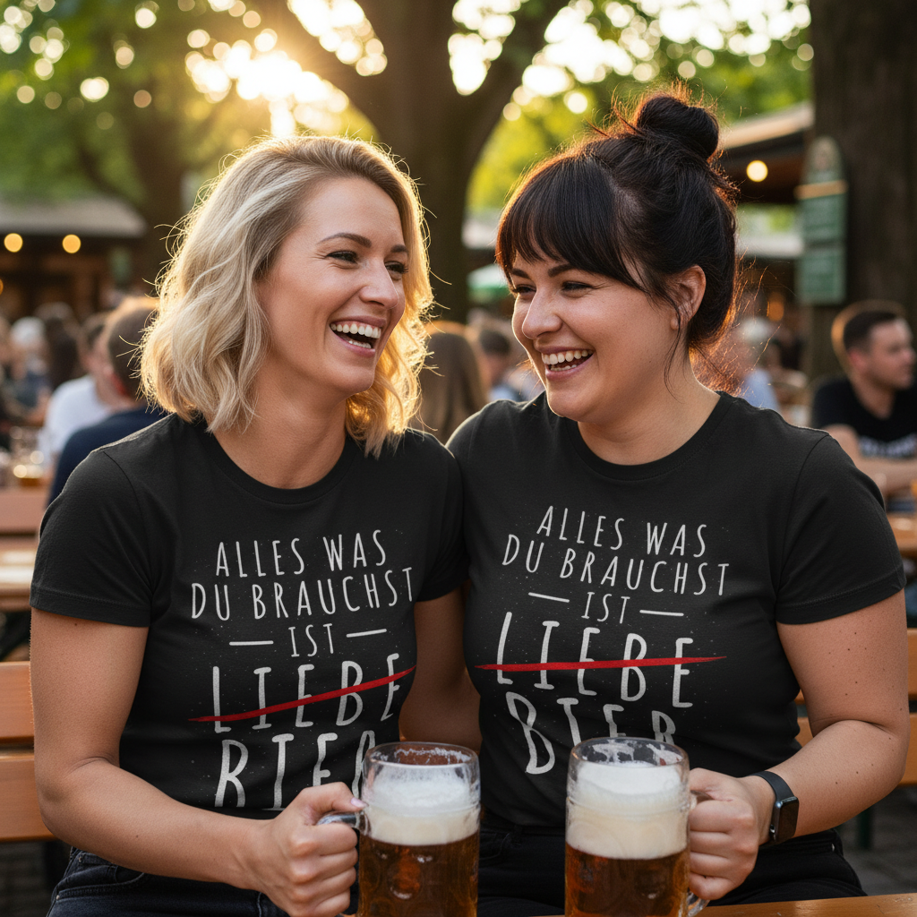 Alles was du brauchst ist Bier - Damenshirt