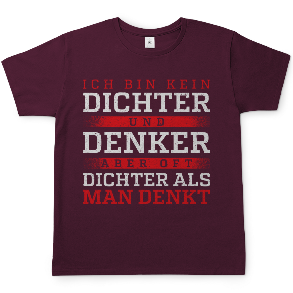 Oft dichter als man denkt - Herren Shirt Burgundy