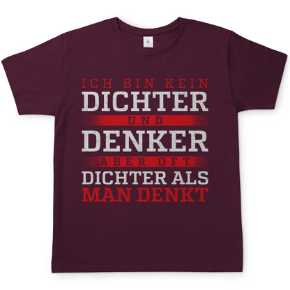 Oft dichter als man denkt - Herren Shirt Burgundy