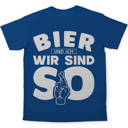 Bier und ich wir sind so - Herren Shirt Royal Blue
