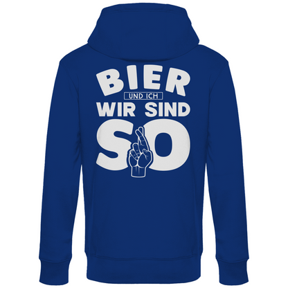Bier und ich wir sind so - Unisex Hoodie Royal
