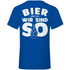 Bier und ich wir sind so - Herren V-Neck Shirt Royal Blue