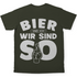 Bier und ich wir sind so - Herren Shirt Urban Khaki