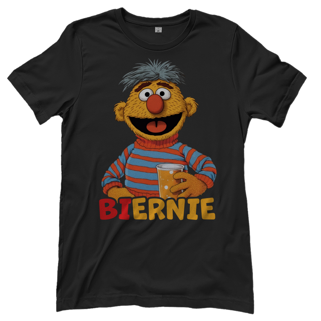 Sesamstraße - Ernie Biernie - Damenshirt Black