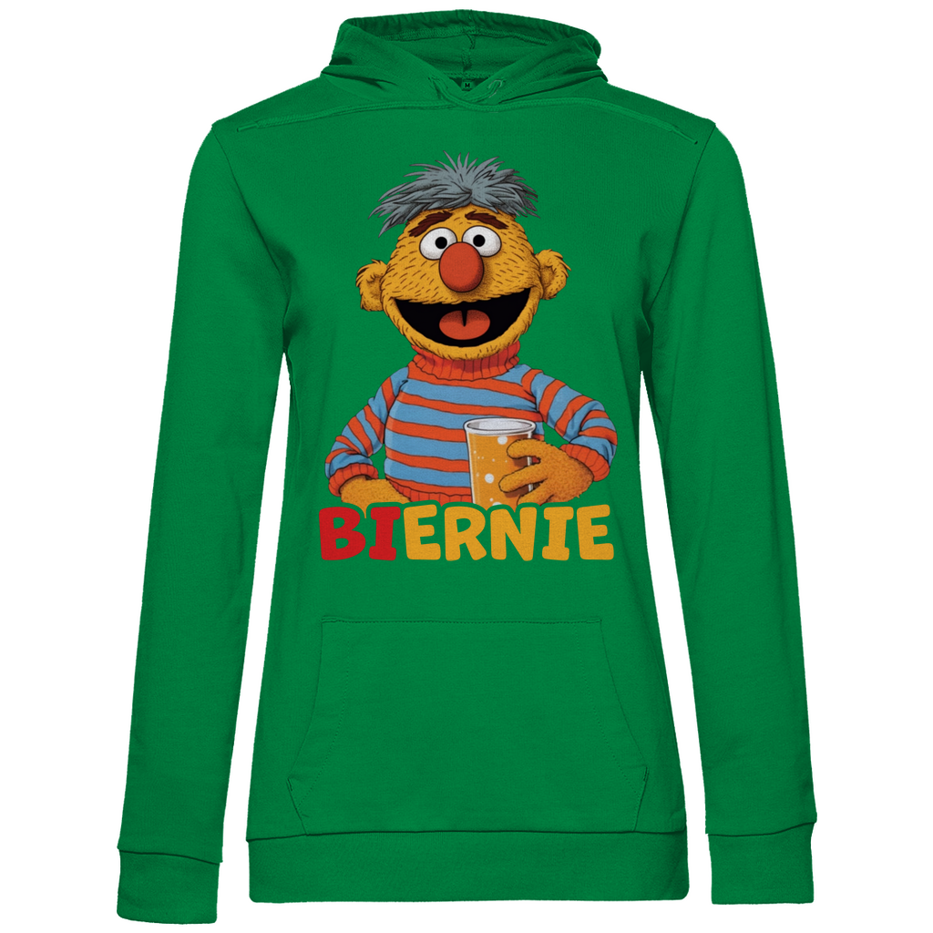 Sesamstraße - Ernie Biernie - Damen Hoodie Kelly Green