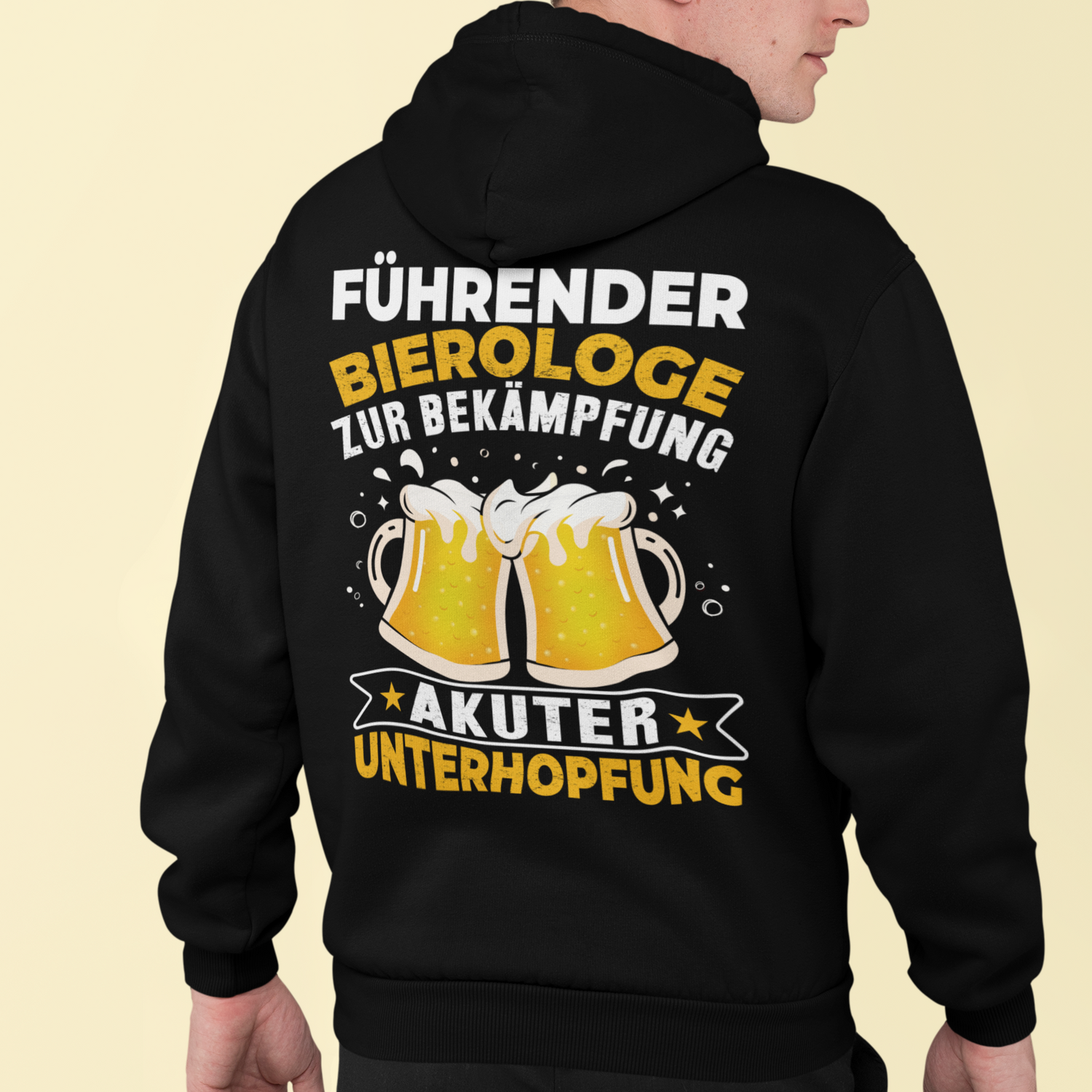 Führender Bierologe zur Bekämpfung akuter Unterhopfung - Unisex Hoodie