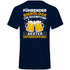 Führender Bierologe zur Bekämpfung akuter Unterhopfung - Herren V-Neck Shirt Navy
