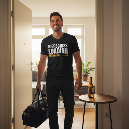 Bierschiss Loading - Herren V-Neck Shirt