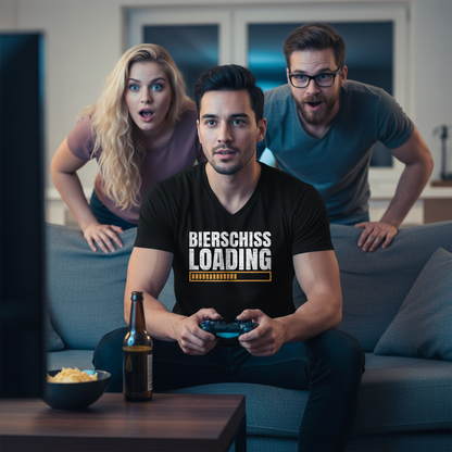 Bierschiss Loading - Herren V-Neck Shirt