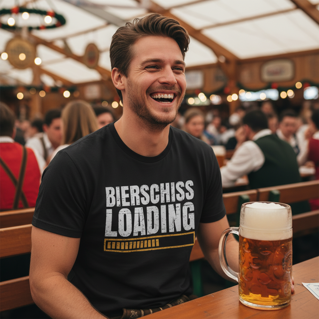 Bierschiss Loading - Herren Shirt