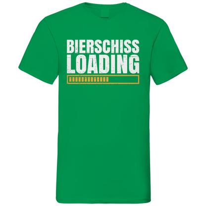Bierschiss Loading - Herren V-Neck Shirt Kelly Green