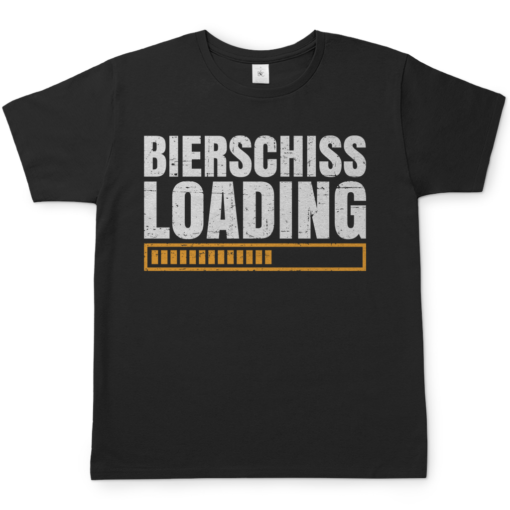 Bierschiss Loading - Herren Shirt Black