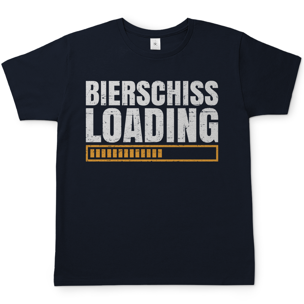 Bierschiss Loading - Herren Shirt Navy