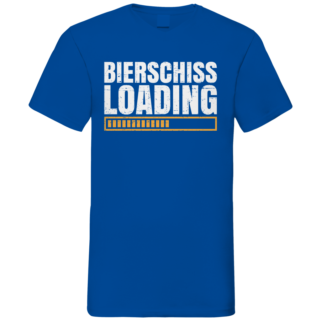 Bierschiss Loading - Herren V-Neck Shirt Royal Blue