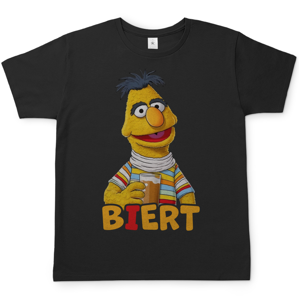 Sesamstraße - Bert Biert - Herren Shirt Black