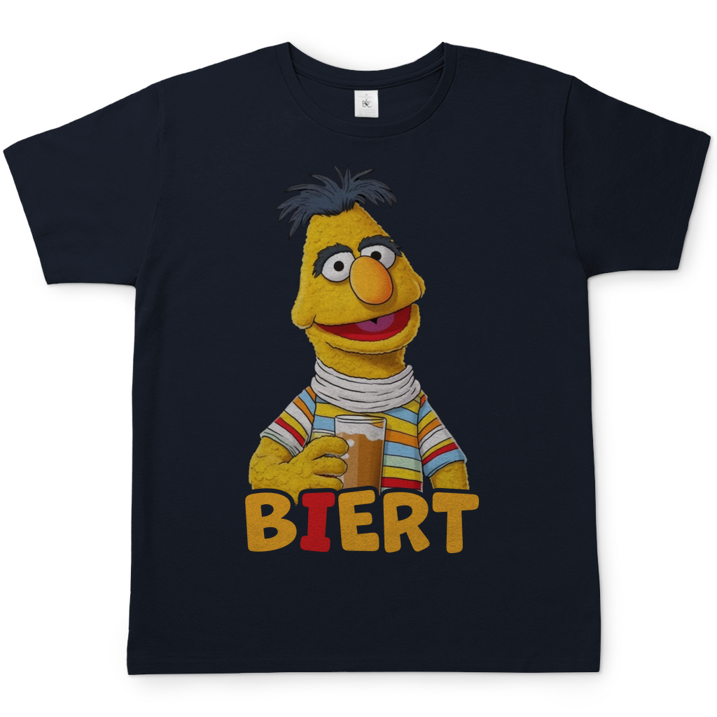 Sesamstraße - Bert Biert - Herren Shirt Navy