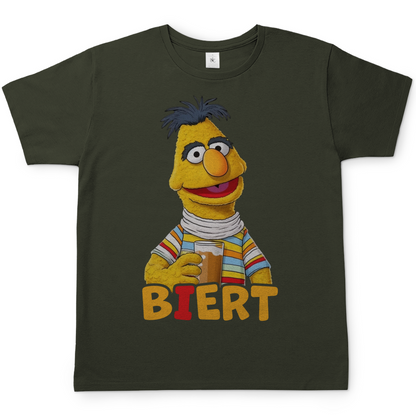 Sesamstraße - Bert Biert - Herren Shirt Urban Khaki