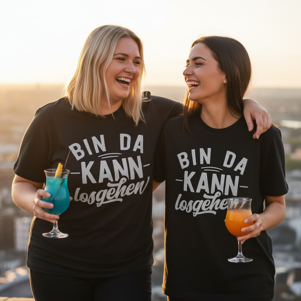 Bin da kann losgehen - Damenshirt