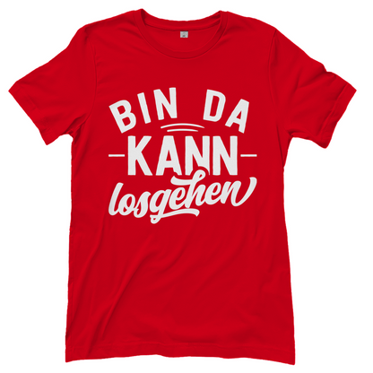Bin da kann losgehen - Damenshirt Red