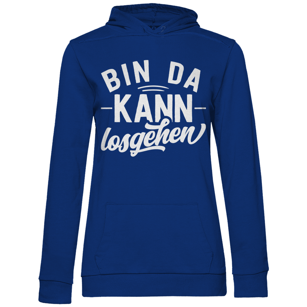 Bin da kann losgehen - Damen Hoodie Royal