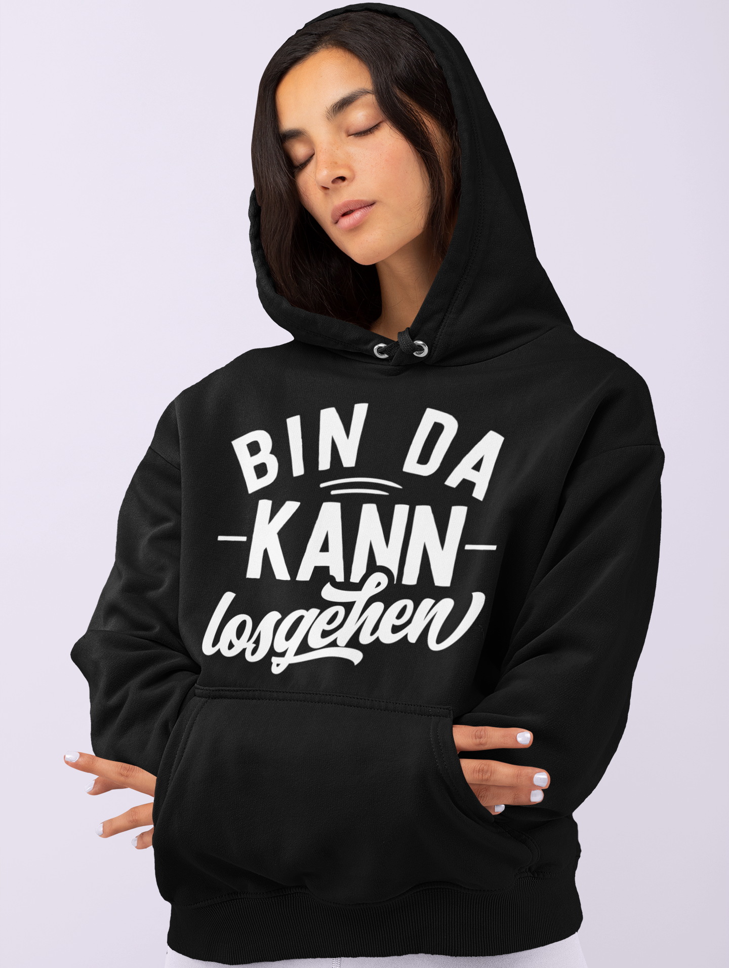 Bin da kann losgehen - Damen Hoodie