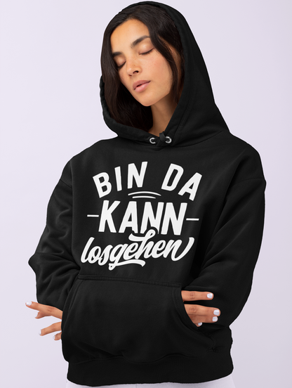 Bin da kann losgehen - Damen Hoodie