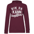 Bin da kann losgehen - Damen Hoodie Wine