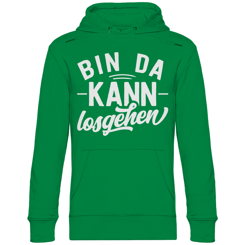 Bin da kann losgehen - Unisex Hoodie Kelly Green