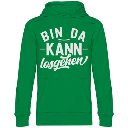 Bin da kann losgehen - Unisex Hoodie Kelly Green