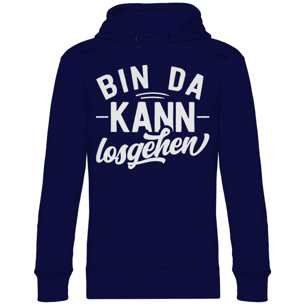 Bin da kann losgehen - Unisex Hoodie Navy Blue
