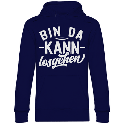 Bin da kann losgehen - Unisex Hoodie Navy Blue