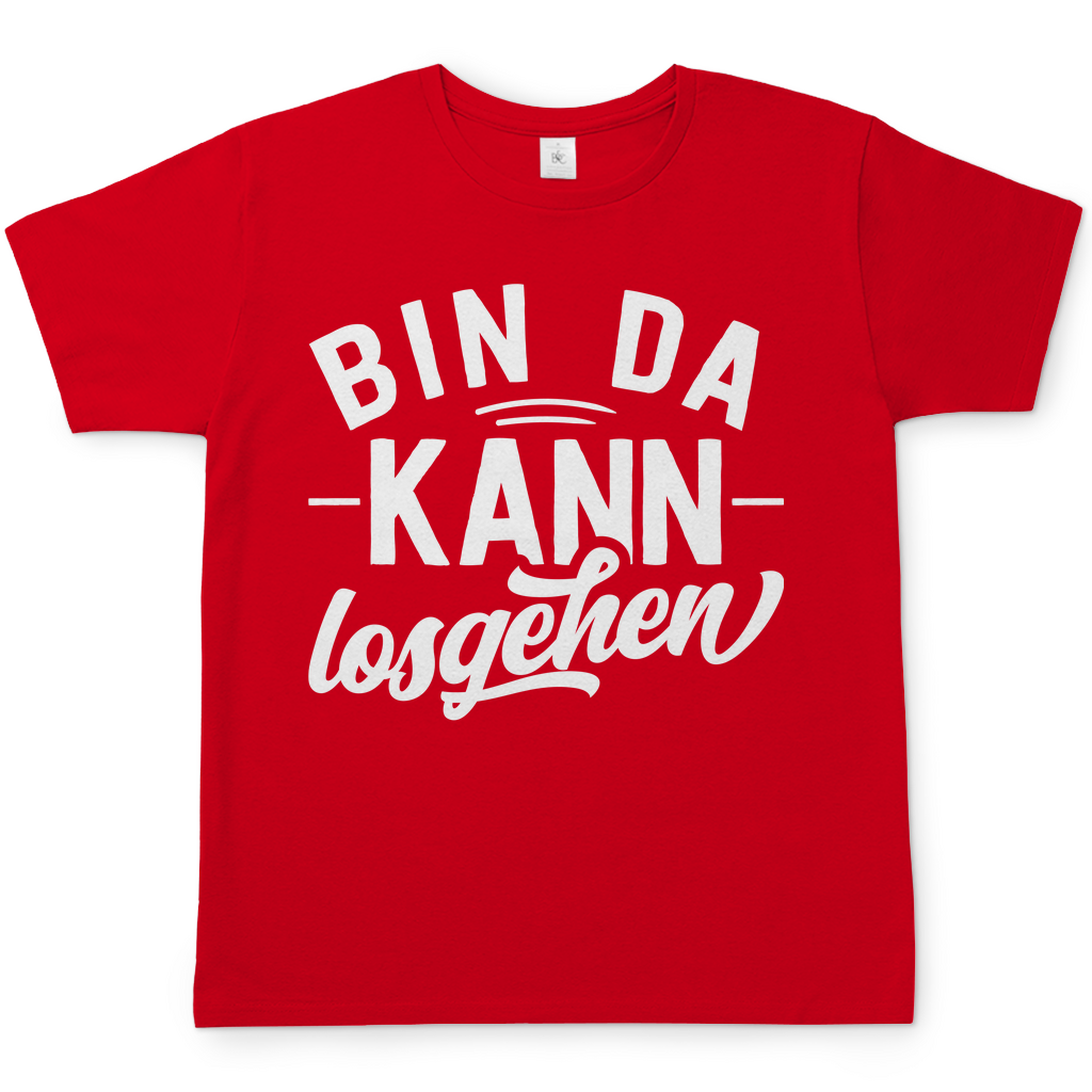 Bin da kann losgehen - Herren Shirt Red