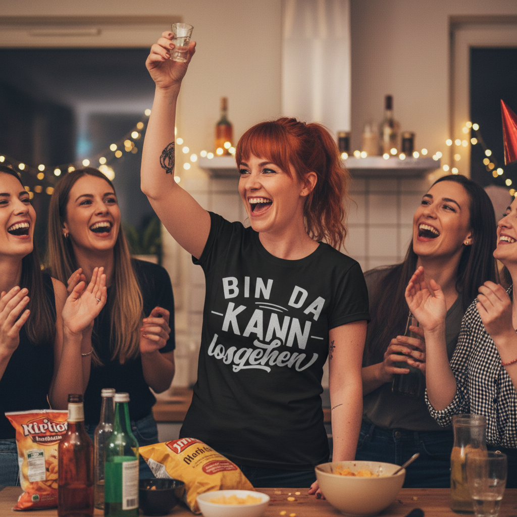 Bin da kann losgehen - Damenshirt