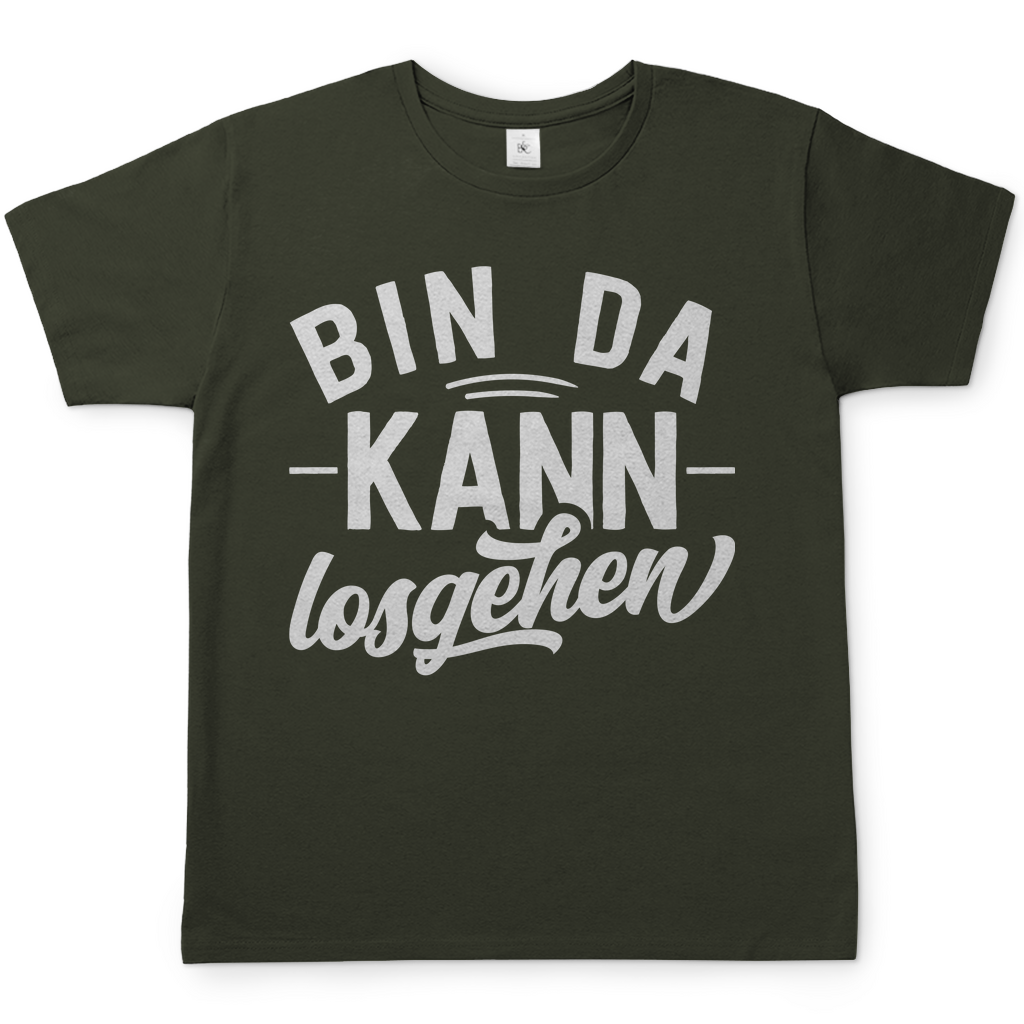 Bin da kann losgehen - Herren Shirt Urban Khaki