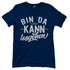Bin da kann losgehen - Damenshirt Navy