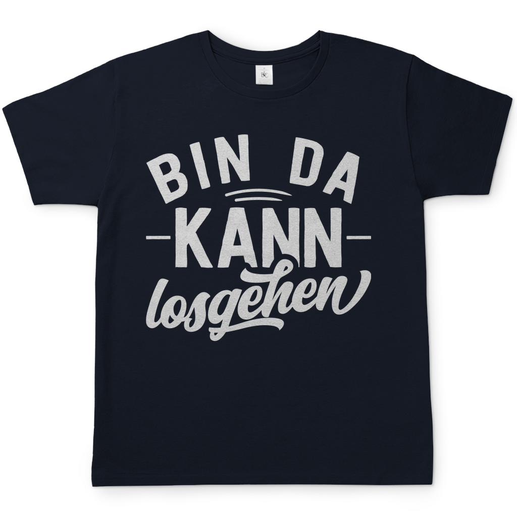 Bin da kann losgehen - Herren Shirt Navy