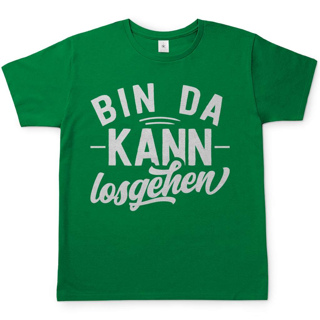 Bin da kann losgehen - Herren Shirt Kelly Green