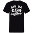 Bin da kann losgehen - Herren V-Neck Shirt Black