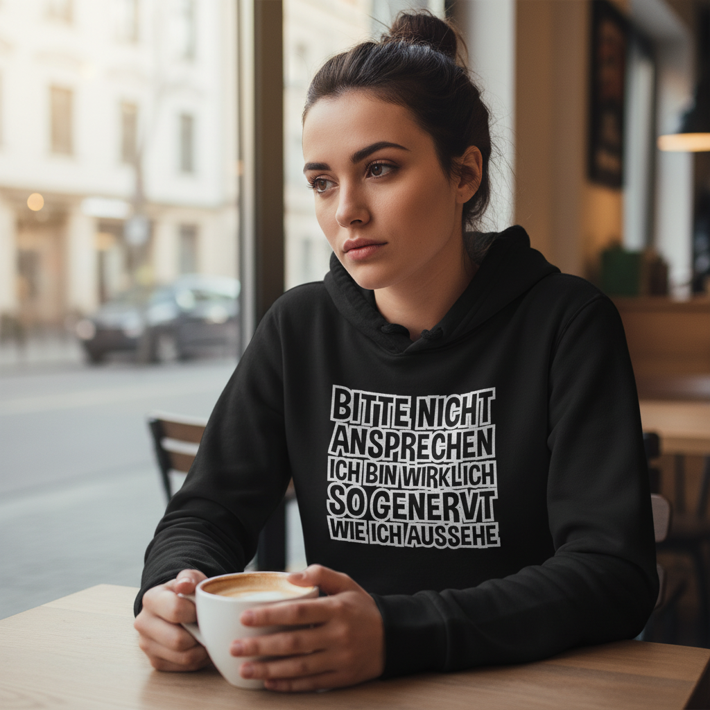 Bitte nicht ansprechen ich bin genervt - Damen Hoodie