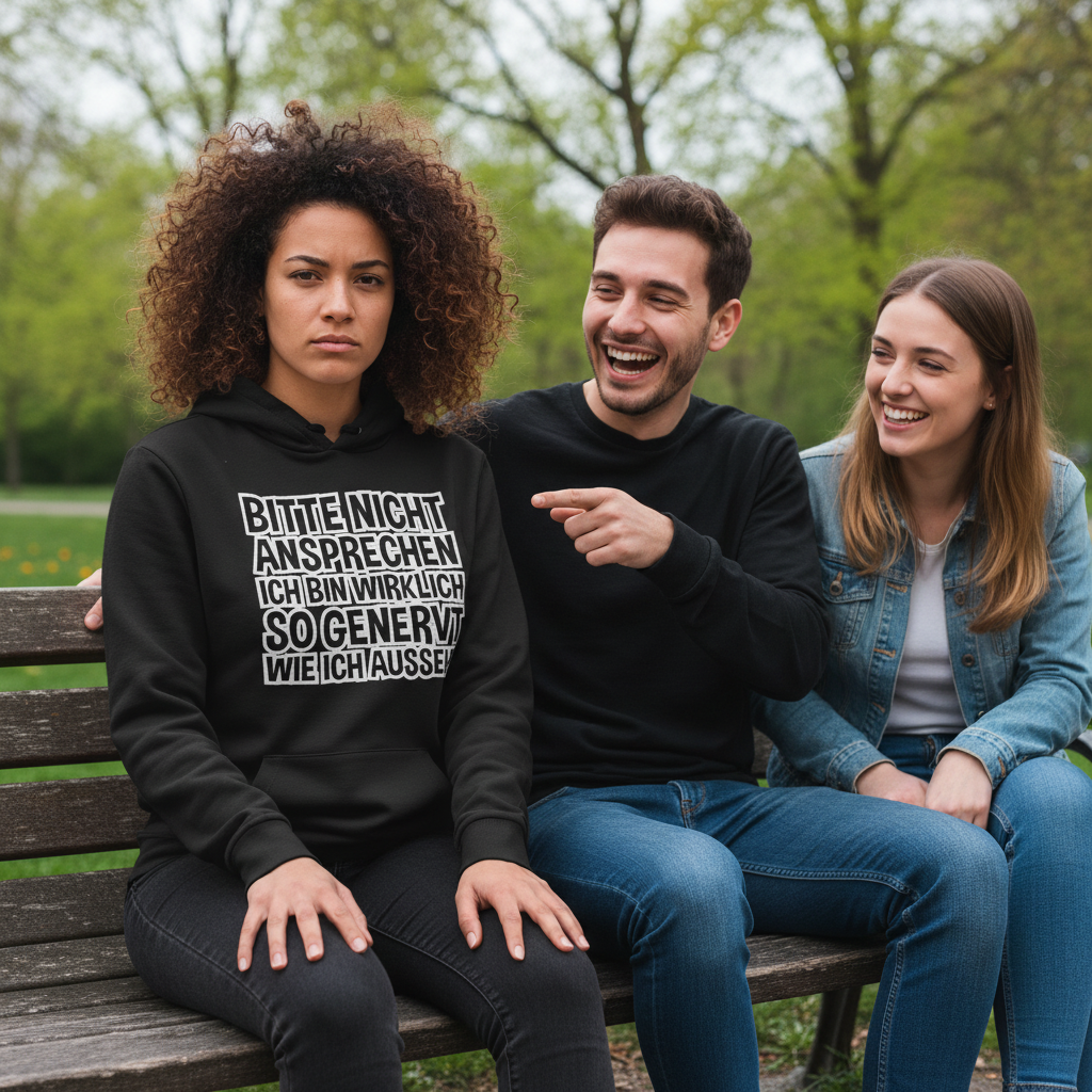 Bitte nicht ansprechen ich bin genervt - Damen Hoodie