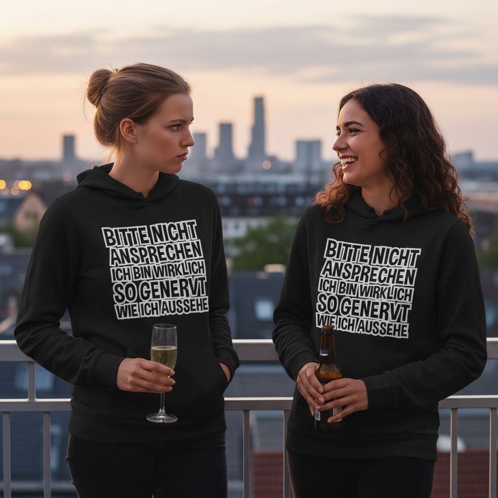 Bitte nicht ansprechen ich bin genervt - Damen Hoodie