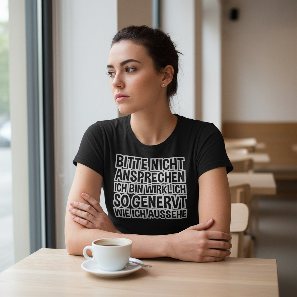 Bitte nicht ansprechen ich bin genervt - Damenshirt