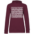 Bitte nicht ansprechen ich bin genervt - Damen Hoodie Wine