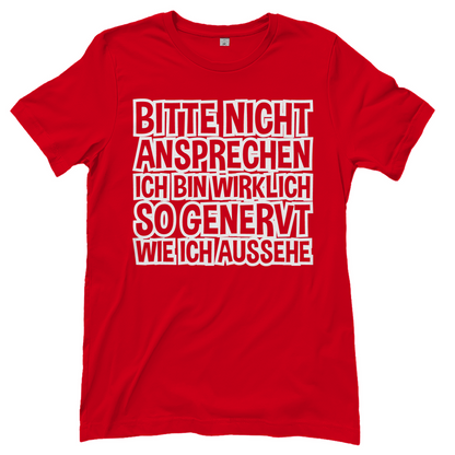 Bitte nicht ansprechen ich bin genervt - Damenshirt Red