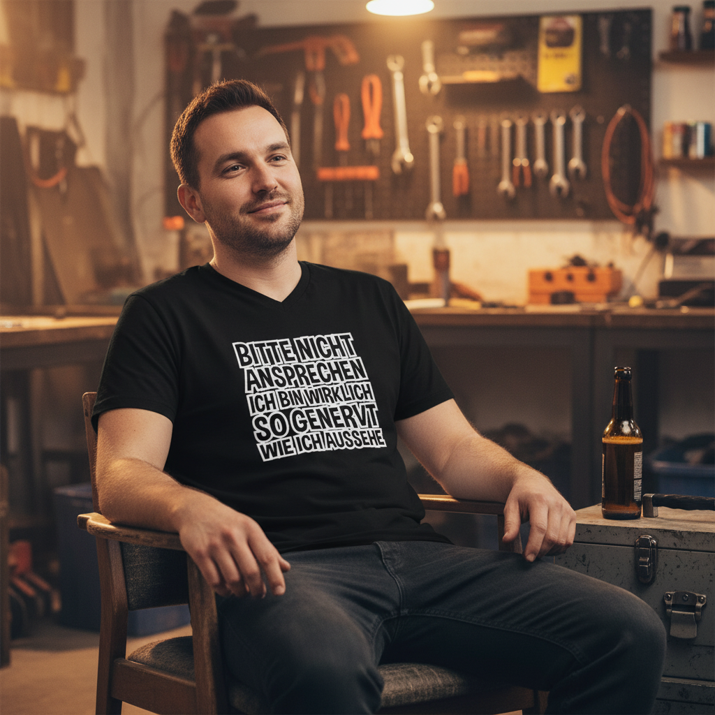 Bitte nicht ansprechen ich bin genervt - Herren V-Neck Shirt