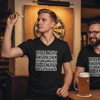 Bitte nicht ansprechen ich bin genervt - Herren V-Neck Shirt