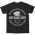 Bitte nicht schubsen ich habe Bier in der Hand - Herren Shirt Black