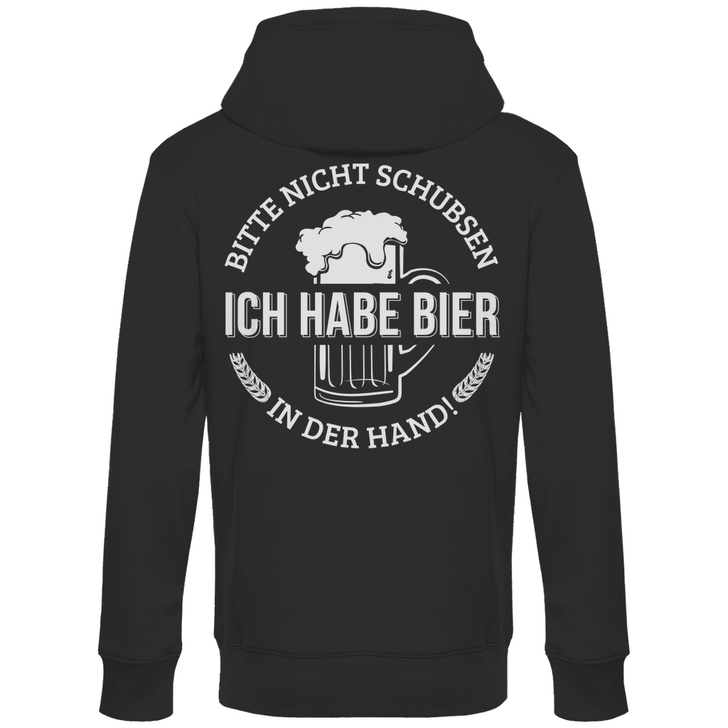 Bitte nicht schubsen - Unisex Hoodie Black